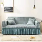 NNEDSZ Elastic sofa cover-dual-color blue (305-360cm)