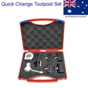 Lathe Mini Quick Change Tool Post and Holder, Cutter Screw Wrench Kit
