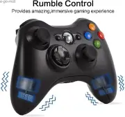 Wireless Xbox 360 Controller Compatible with Xbox 360 Gamepad Joystick & Slim