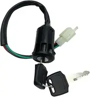 Ignition Key Switches for 50/70/90/110/150/250cc Motorcycle Ignition Lock Key with 4 Wire Start Switch Door Locks Beach Bike Male Switch Ignition Barrel Key Switch