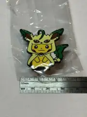 Pikachu In Leafeon Costume Enamel Pin - New