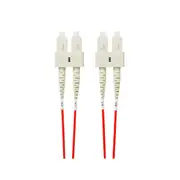 Sc To Sc Om4 Multimode Fibre Optic Patch Cable Red