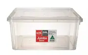 10 x 20L Plastic Storage Container Stackable Kitchen Pantry Organiser Tubs Box