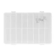 16 Compartment Parts Box Transparent 16 Grids PP Plastic Jewelry Organizer