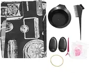 TOVINANNA Hair Coloring Brush Set 8-in-1 Perm Dye Tool Kit Slick Brush Professional Hair Tail Tools
