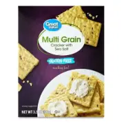 Great Value Multi Grain Crackers with Sea Salt 3.5oz – Light & Crispy