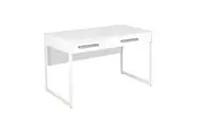 Maestro Furniture Ashley Computer Study Writing Home Office Desk W/ 2-Drawers - White
