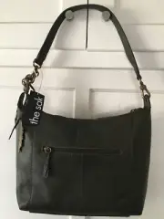 The Sak Alameda Leather Shoulder Bag Olive Green NWT 199