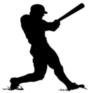Baseball batter - Stencil 10 mil - Reusable Patterns