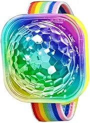 USB Wristband Disco Ball Light Rechargeable Disco Stage Lights for Party(Yellow)