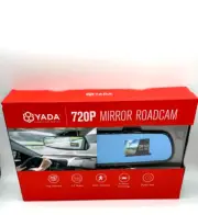 Yada RoadCam 720P Mirror Camera, 120-Degree Wide Angle Lens, G-Sensor Technology
