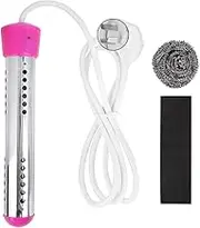 Immersion Heater 1.5m 2000W High Power With Protective Cover, Water Heating Rod, AU Plug 220-240V, Red (Automatic Power-Off)