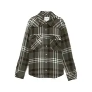 [Kujten] Kujten Checked Cashmere Shirt II NUMERIC GREEN