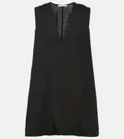 [Asceno] Asceno Derya linen minidress AU 16 black