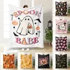 Fall and Winter Blanket Fallai Fleece Sheet Halloween Flannel Blanket NapBlanket