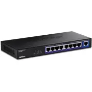 TRENDnet 9 Port Multi Gigabit Switch 8x2.5G 1x10G LED Indicators Wall Mountable