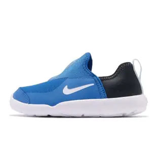 【NIKE 耐吉】903LIL SWOOSH TD 童鞋 小童 運動鞋 襪套鞋 藍色 AQ3113401