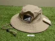 OURAY Metal Eyelit Bucket Sun Golf Hat C.C. Logo Tan Small/Medium S/M New