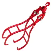 Toriexon Logging Tongs 28 inch 4 Claw, Swivel Steel Log Tongs Timber Claw Hoo...