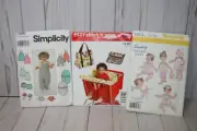 Sewing Pattern Bundle Baby/Toddler Romper, Dress, Layette, Diaper Bag