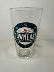 Downeast Cider Pint Glass, Unfiltered Craft Cider, 16oz Glass for Bar/ Man Cave
