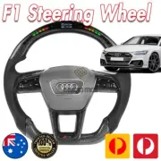 Carbon Fiber LED Shift Light Steering Wheel For AUDI S7 2019-2021 4K8 C8