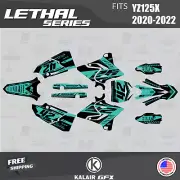 Graphics Kit for Yamaha YZ 125X (2020-2022) YZ125X Lethal Series - Teal