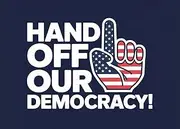 Maizi Hands Off Flags 28x40 Inch for Indoor or Outdoor or Protest Courts Printed in USA
