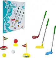 [ZUNIPLEX] Toddler Golf Set,Mini Golf Kids Outdoor,Retractable Golf Club,Kids Outdoor Sports Toy, Gifts for Boys and Girls 3 4 5 Years Old