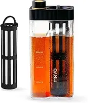 MAVO Cold Brew Coffee Maker, 27oz Iced Coffee Maker and Tea Brewer, Fine Mesh Filter, Leak-Proof Seal, Removable Design for Easy Cleaning, Durable Tritan Material, Space Saving - Home and Camping