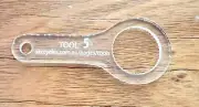 Pedal Cap Removal Tool, Tool # 5 = SR mp-460, MP466 Clear perspex - old school