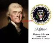 President Thomas Jefferson Presidential Seal 8 x 10 Photo Picture Photograph