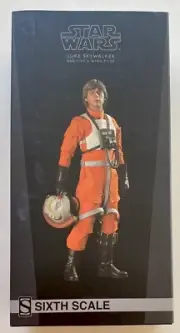 STAR WARS LUKE SKYWALKER RED FIVE X- WING PILOT SIXTH SCALE SIDESHOW CS C17