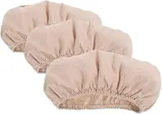 VICASKY 3 Pcs Bread Basket Liners: Oval Sourdough Proofing Cloth Covers For Baking Rustic Dough Fermentation Liners Home Bakery Outdoor Gatherings