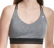 NWT Champion Womens SOFT TOUCH STRAPPY SPORTS BRA Grey Size M