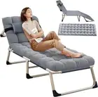 Lounge Sun Beach Chair Reclining Deck Outdoor Folding Camping Tanning Pool