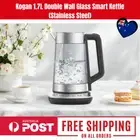 Kogan 1.7L Double Wall Glass Smart Kettle (Stainless Steel)