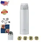 Compact Stainless Steel Mug with Safety Lock - 16oz Insulated Beverage Container