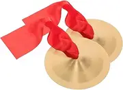 Kisangel Copper Cymbal Small Cymbals Percussion Hand Cymbals Musical Instrument Cymbals Musical Instruments Cymbals for Cymbals Instrument Copper Alloy Golden