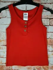 BNWT Girls Sz 2 Anko Brand Persimmon Rib Stretch Singlet Top