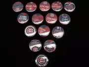 Chicago Cubs s-2 buttons flat back or pin badge cabochons embellishments magnet