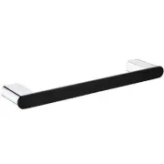 Fienza LINCOLN SHORT TOWEL RAIL 300x69x22mm MATTE BLACK/CHROME 86001300
