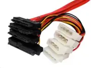 New Internal Mini SAS 36 pin (SFF-8087) - SAS 29 pin drive x 4 Cable, 0.5 meter