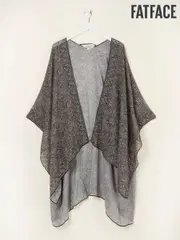 FatFace Black Leaf Printed Kimono (AV2706) | $81