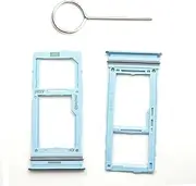 2 Pieces Blue Single SIM Tray Replacement for Samsung Galaxy A72 SM-A725F with SIM Eject Tool
