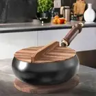 Wok Pan Hand Hammered Multifunction Chinese Wok for Restaurant Hotel Camping