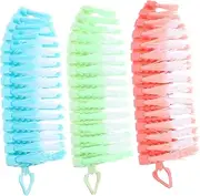 HAKIDZEL Nail Brush Set for Cleaning 3pcs Duster Brush for Nail Art Nail Cleaner for Fingernails Portable Nail Brush