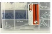 (5 Pack) Wall Anchor Kit With Drill Bits - 138 Pieces - Project Basics LQ-149132