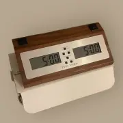 Duel Timer Champion Chess Timer Clock Walnut Wood - New Old Stock - TESTED