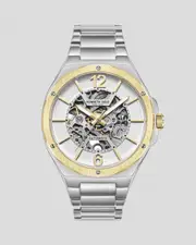 [Kenneth Cole] Kenneth Cole Men's Automatic Watch in Silver/Gold One Size Silver/Gold